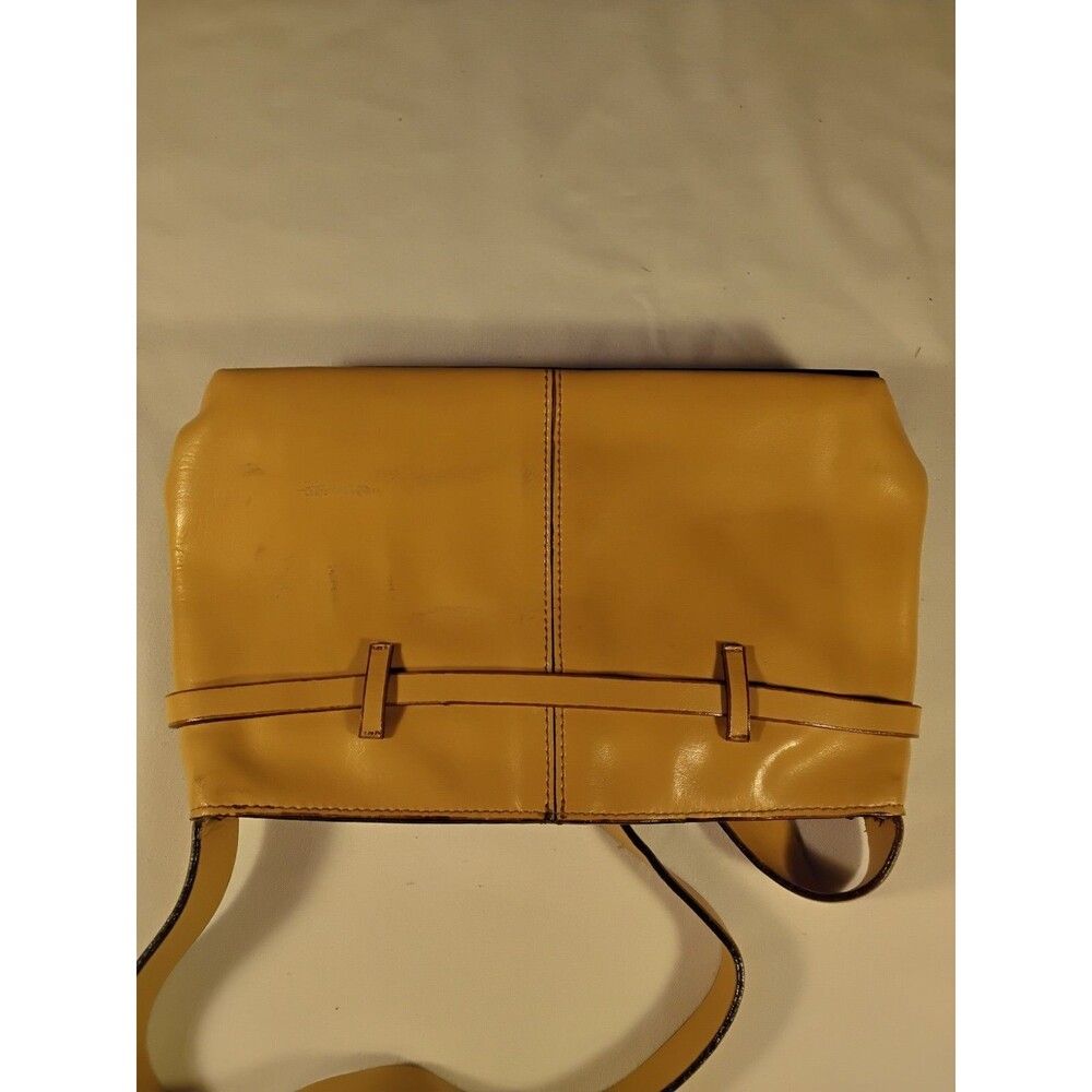 Francesco Biasia New York Golden Tan Leather Shoulder Bag - Picture 6 of 11
